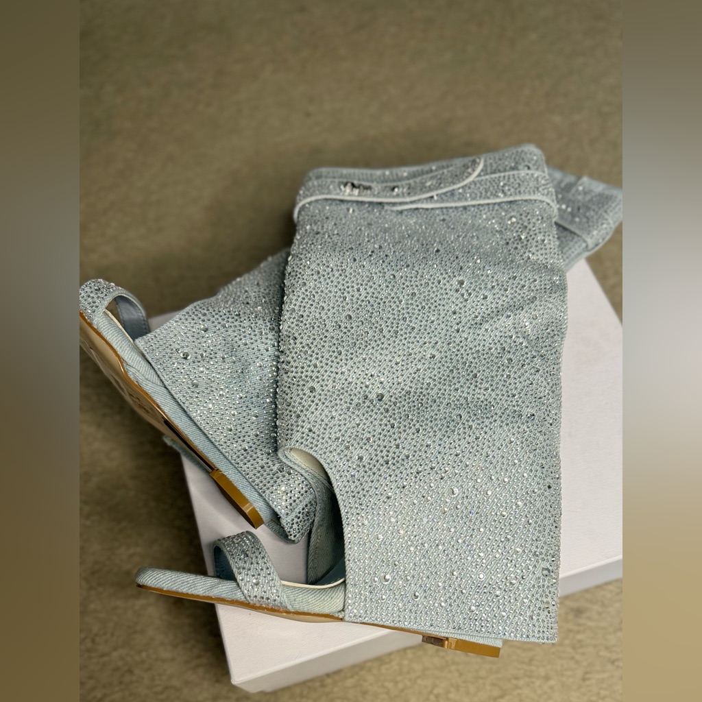 Azalea Wang Swarovski Summer Booties Brand New